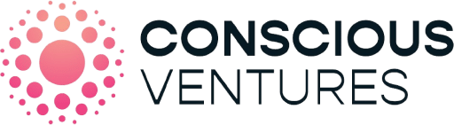 A logo with many circles around a circle. The logo reads 'Conscious Ventures'
